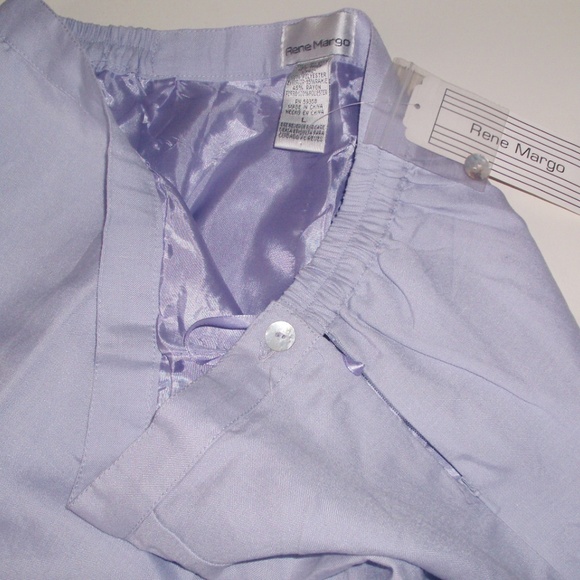 Capri Crop Pants Fully Lined Purple Size L NWT - Picture 5 of 12